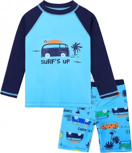 Boys Swimwear Baby Toddler Boy Swimsuit Rashguard Set Swimwear UPF 50+