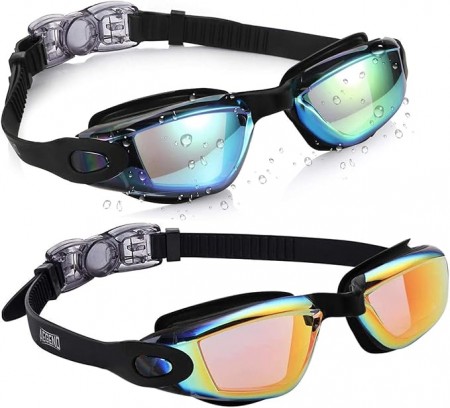 Pack of 2 Swimming Goggles for Children Boys & Girls Age 3-14