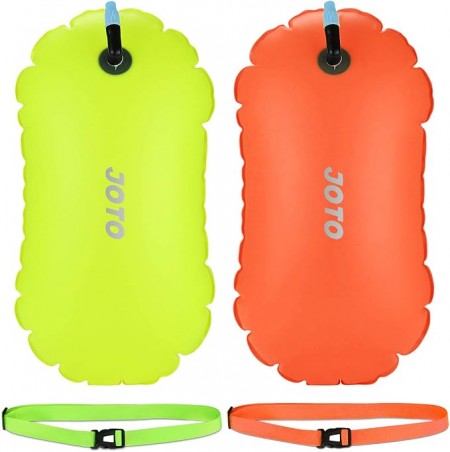 2 Pack Swim Buoy Float for Open Water, Swimming Belt Bubble Safety Float
