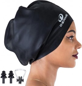 Extra Large Swimming Cap Special Design Swim Cap for Very Long Thick Curly Hair