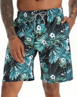 Mens Swim Trunks 9 Inch Quick Dry Bathing Suit Big & Tall Beach Swimsuits