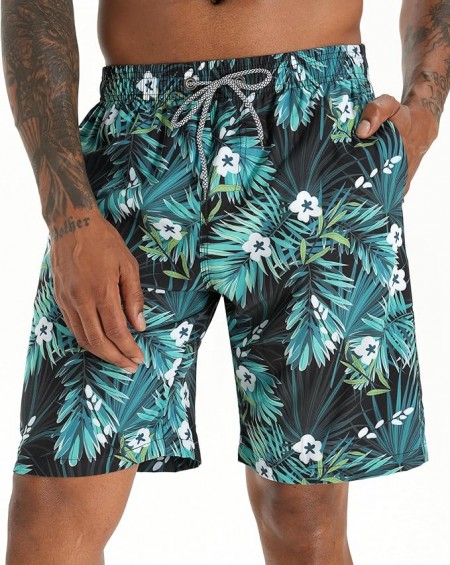 Mens Swim Trunks 9 Inch Quick Dry Bathing Suit Big & Tall Beach Swimsuits