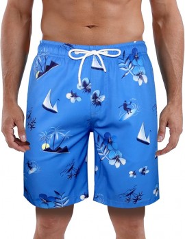 Mens Swim Trunks Swimming Trunks for Men Swim Short 9" Inseam 20" Outseam