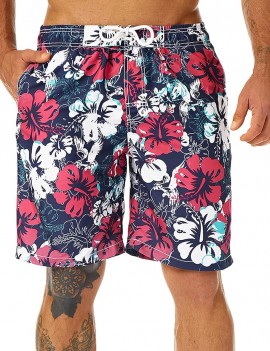 Mens Swim Trunks Long Quick Dry Boardshorts  9 Inches Inseam with Mesh Lining
