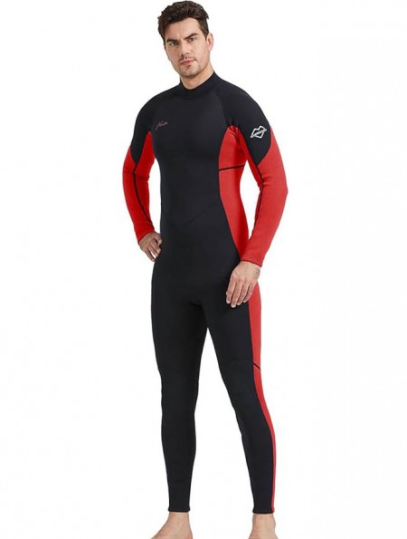 Men Wetsuits 3/2mm Neoprene Wet Suit Back Front Zip in Cold Water for Surfing