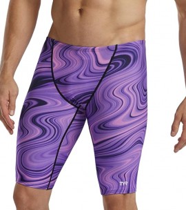 Mens Durafast Elite Solid Jammer Swimsuit Quick Dry Bathing Suit